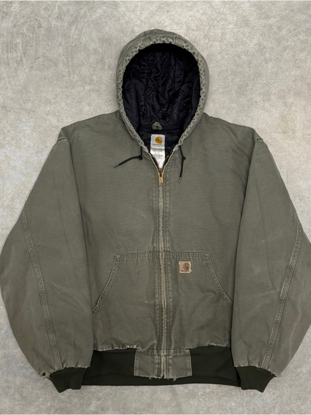 Vintage Carhartt Green Hooded Jacket